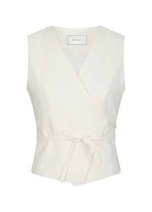 Samara ramie waistcoat Hvid Neo Noir 
